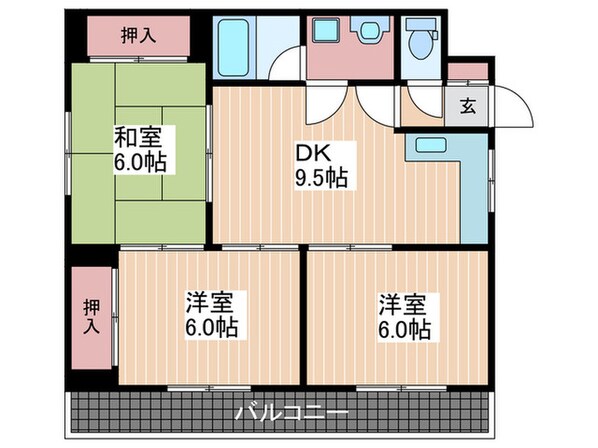 ハウディフレスコの物件間取画像